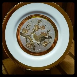 Japanese Chokin Art Plate Porcelain